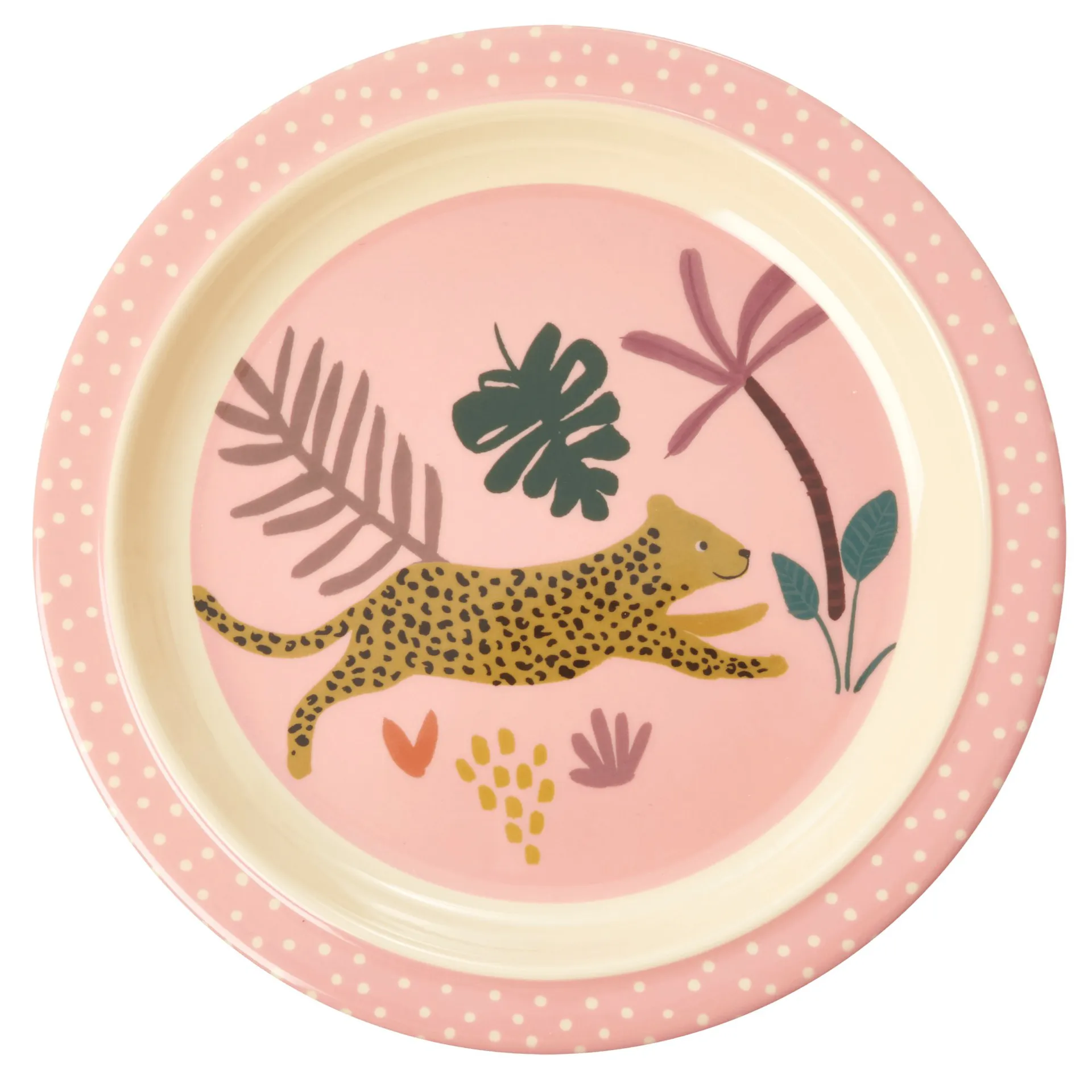 Plato para niños Rice Jungle animals, Pink-multi RICE