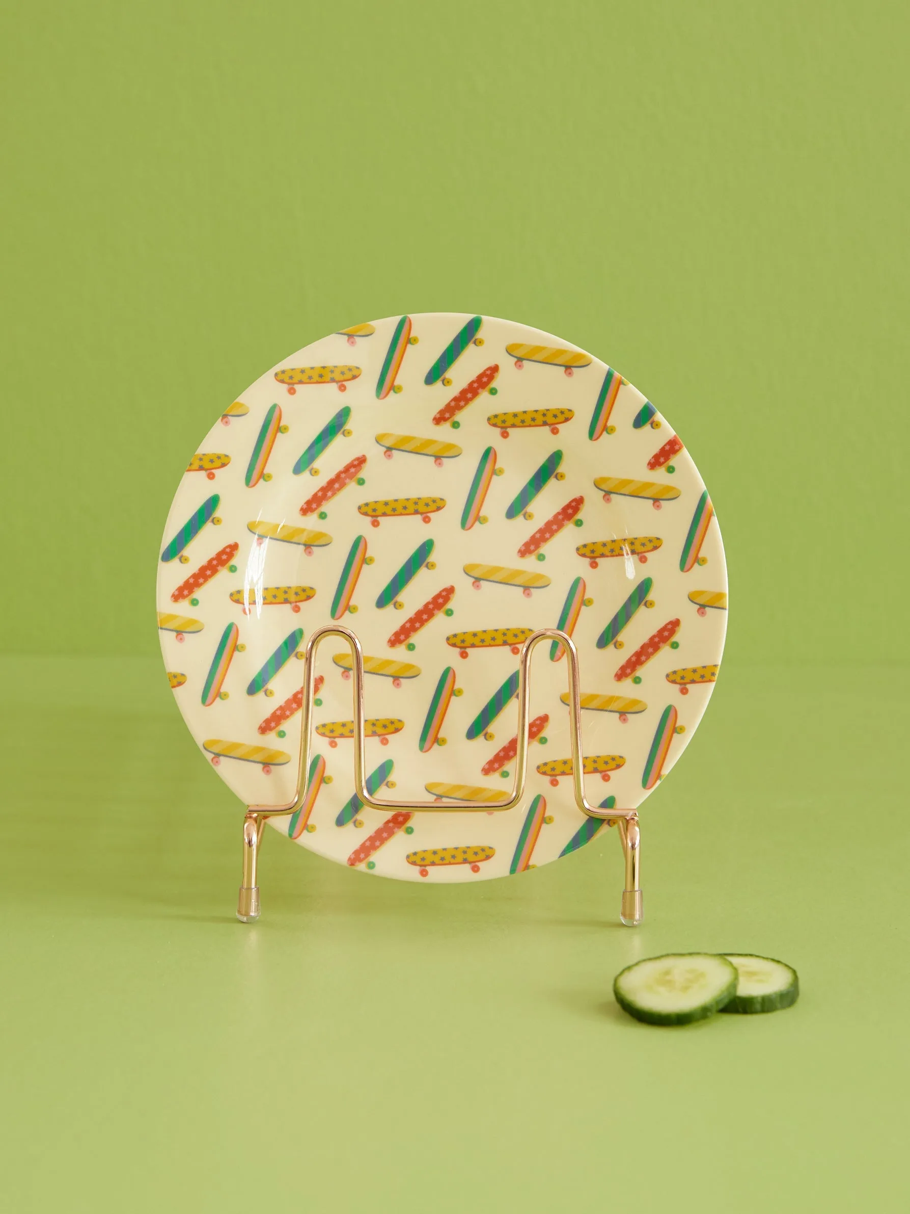 Plato Rice melamina Ø20 cm, Skateboard RICE