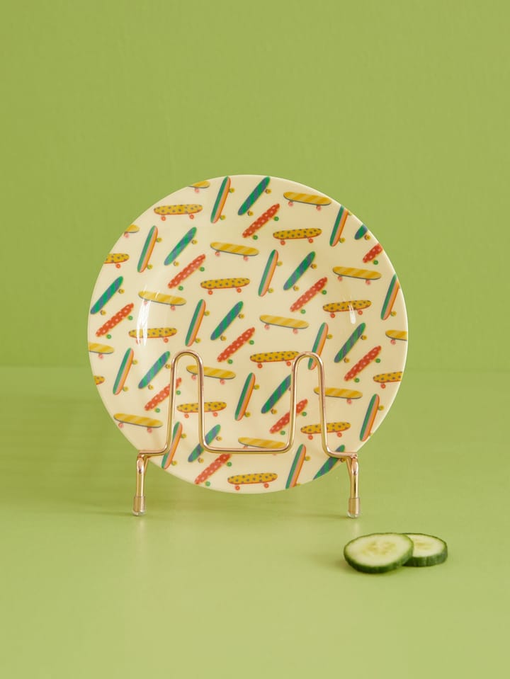 Plato Rice melamina Ø20 cm, Skateboard RICE