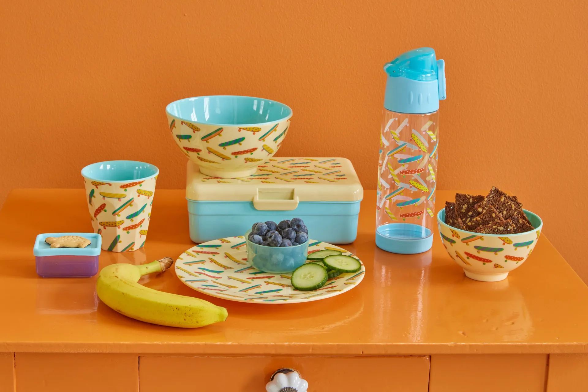 Plato Rice melamina Ø20 cm, Skateboard RICE