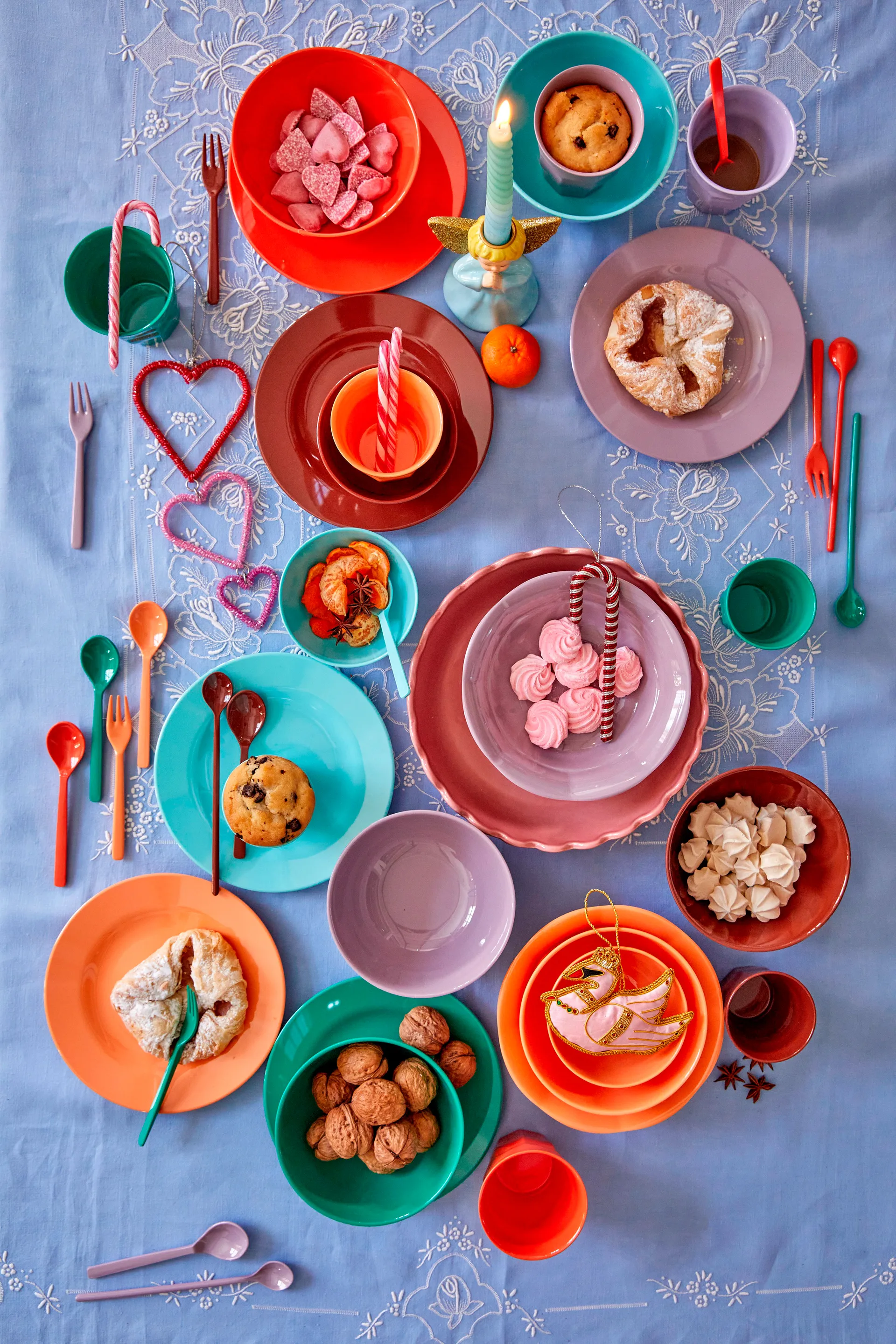 Platos Rice melamina 20 cm, 6-pack, Disco ball-colors RICE