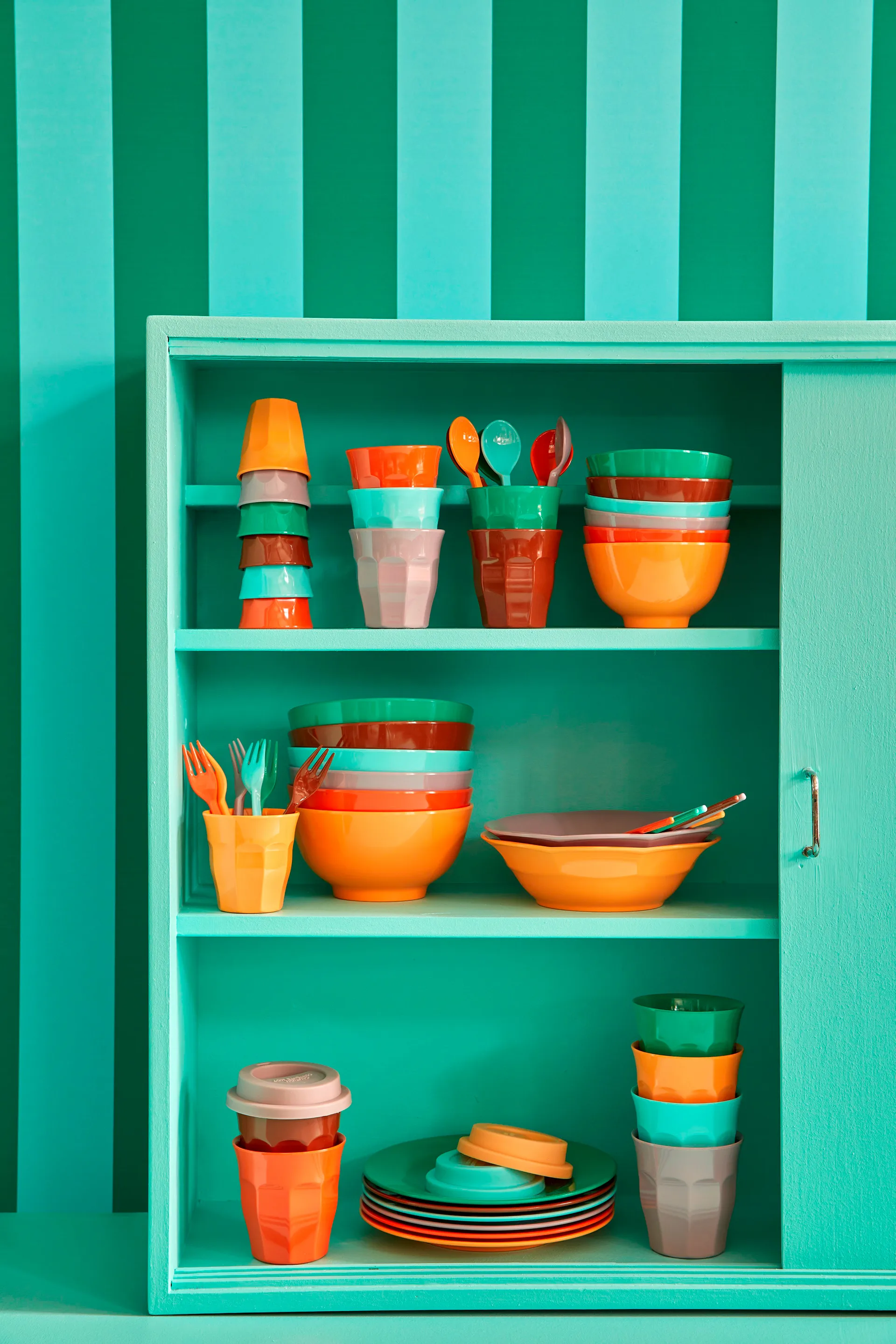 Platos Rice melamina 20 cm, 6-pack, Disco ball-colors RICE