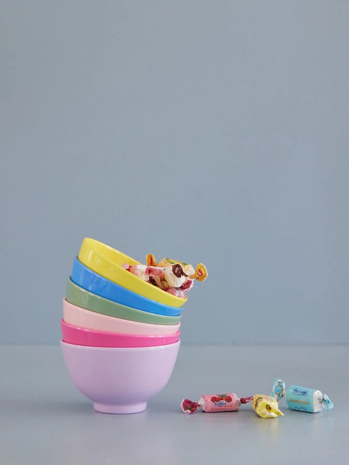 Set de 6 boles de melamina Rice small Ø11 cm, Multicolor RICE