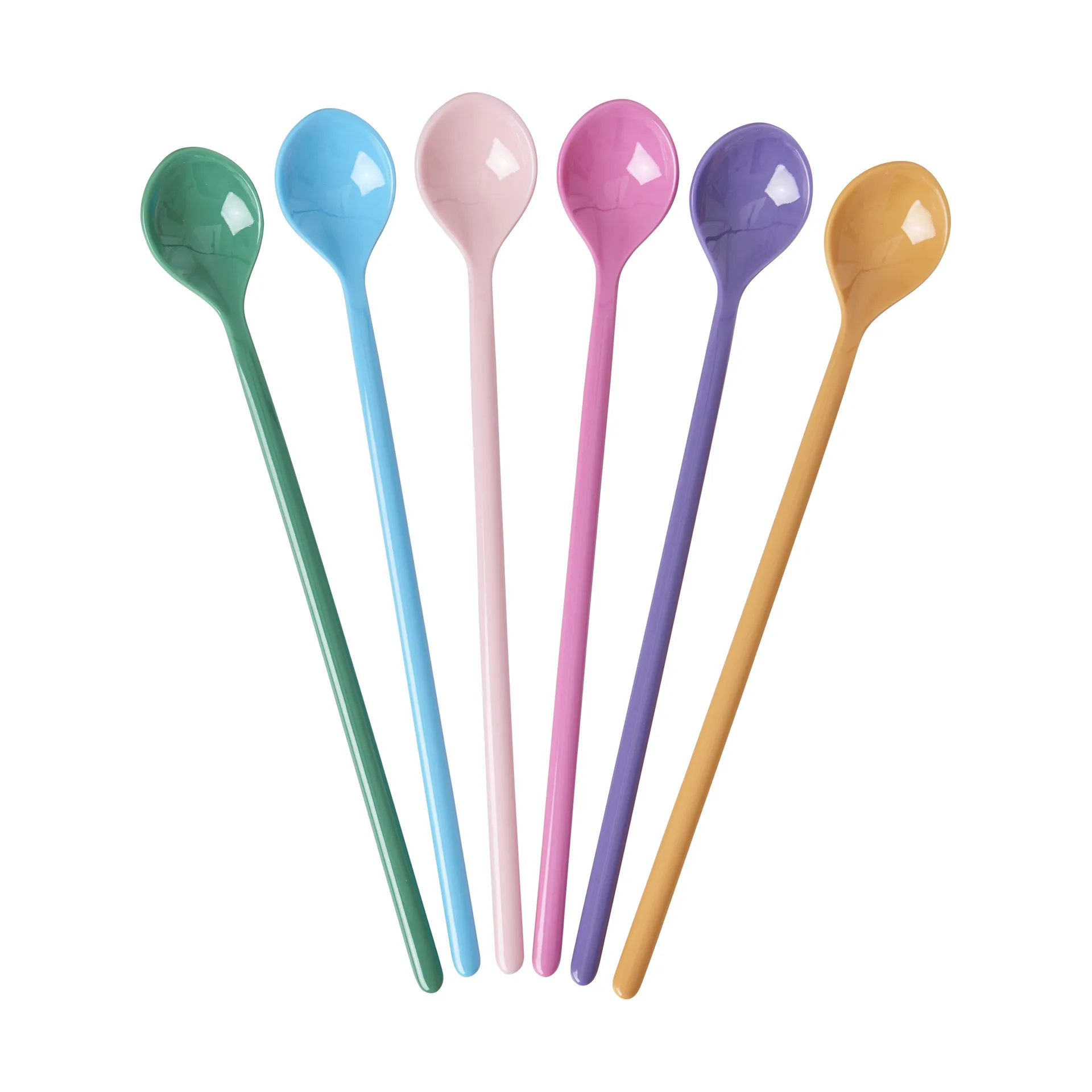 Set de 6 cucharas alargadas Rice melamina, La Alegría de Vivir RICE
