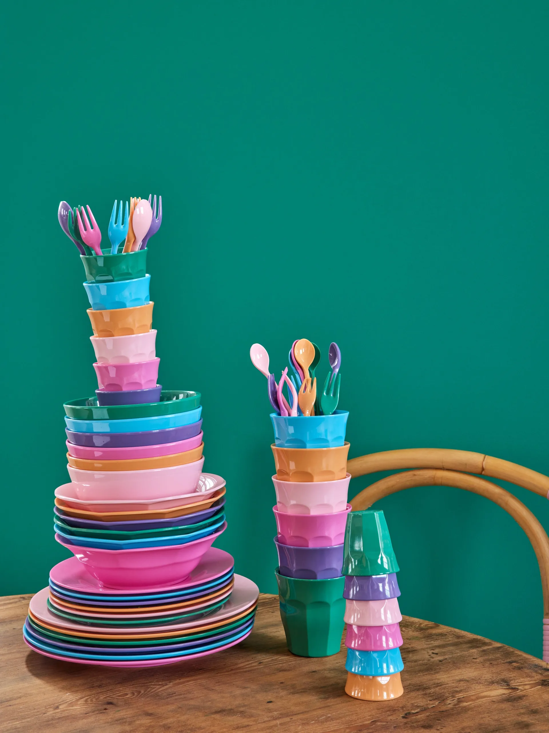 Set de 6 cucharas alargadas Rice melamina, La Alegría de Vivir RICE