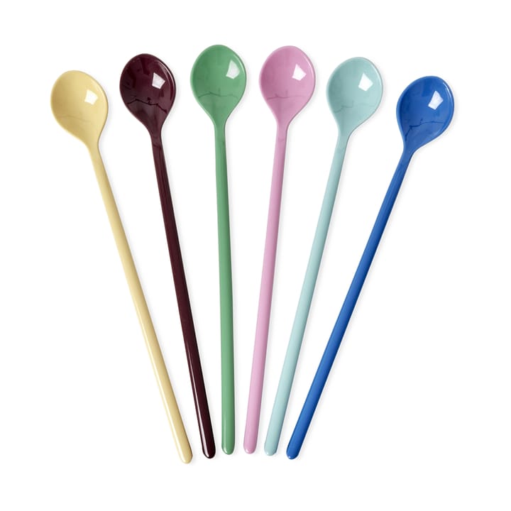 Set de 6 cucharas alargadas Rice melamina - Show youre true colors - RICE