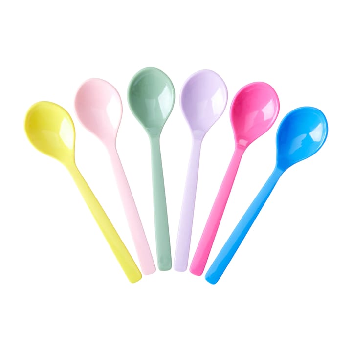 Set de 6 cucharillas Rice melamina, Multicolor RICE