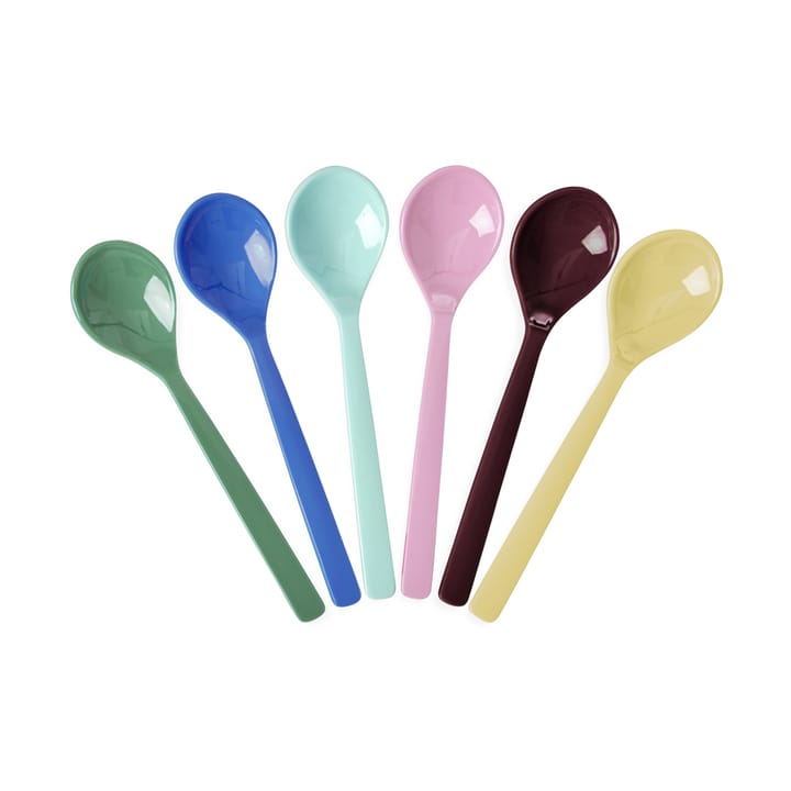 Set de 6 cucharillas Rice melamina - Show youre true colors - RICE