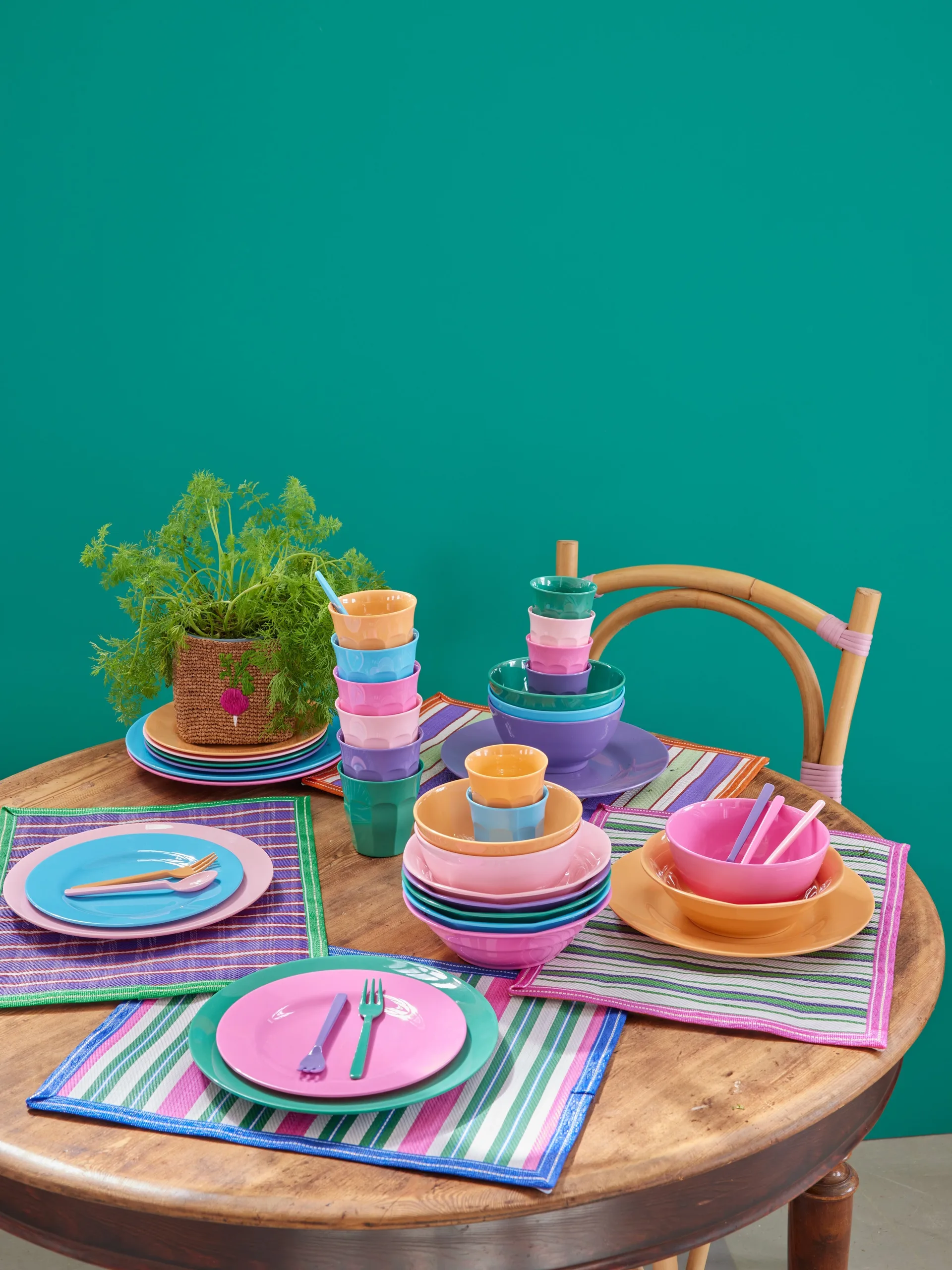 Set de platos Rice melamina Ø26 cm, 6-pack, La alegría de vivir RICE