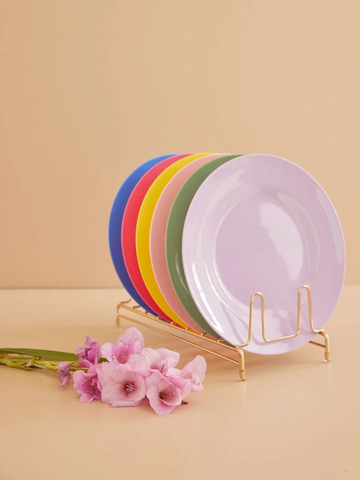 Set de platos Rice melamina Ø26 cm, 6-pack, Multicolor RICE