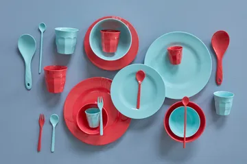Set de platos Rice melamina Ø26 cm, 6-pack - Yippie yippie yeah - RICE