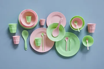Set de platos Rice melamina Ø26 cm, 6-pack - Yippie yippie yeah - RICE