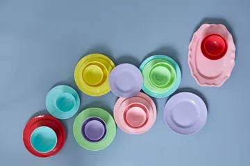 Set de platos Rice melamina Ø26 cm, 6-pack - Yippie yippie yeah - RICE