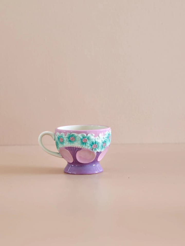 Taza de cerámica Rice Embossed Flower 30 cl - Lavender - RICE