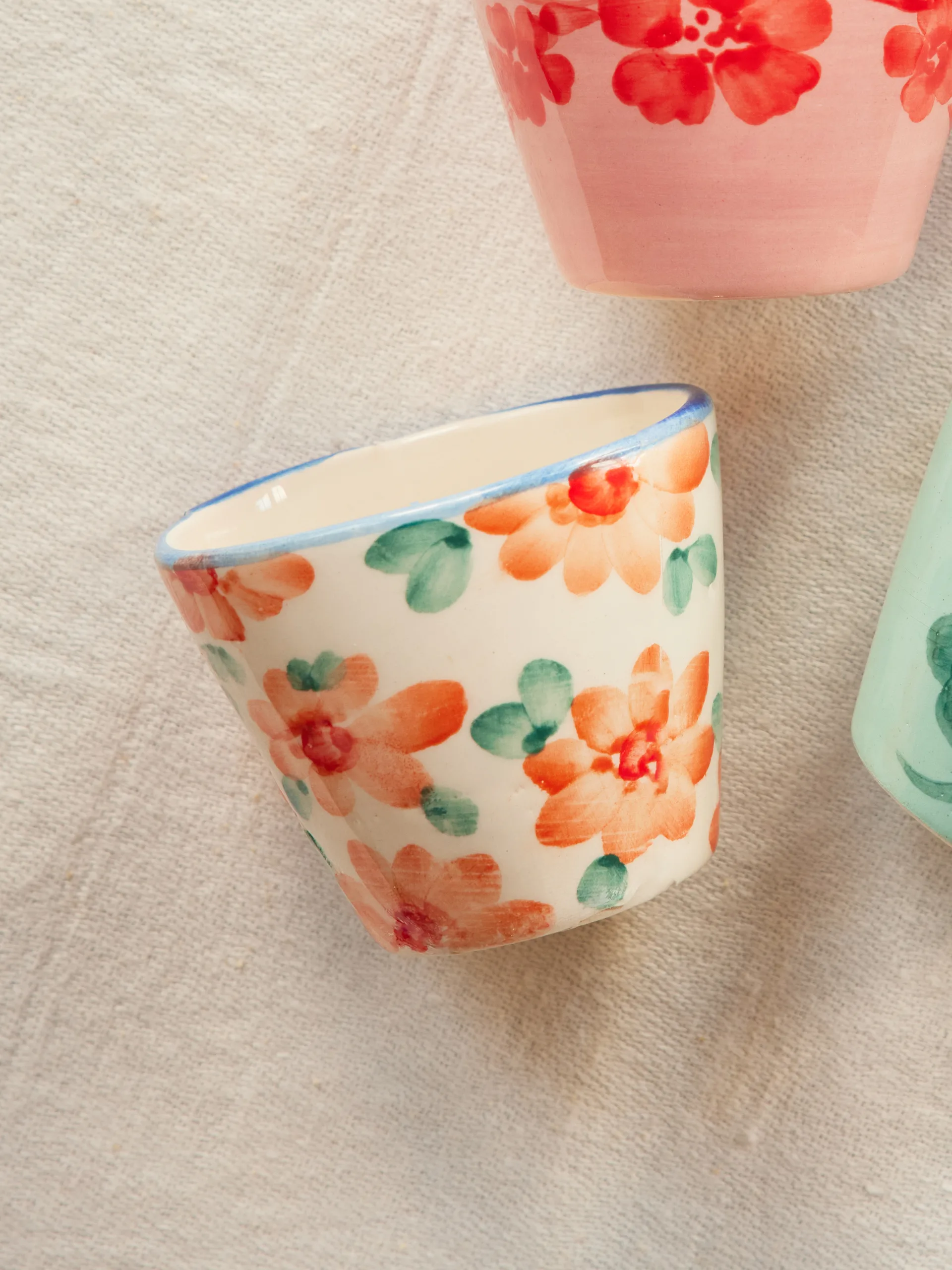 Taza de espresso de cerámica Rice 7 cl, Naranja RICE