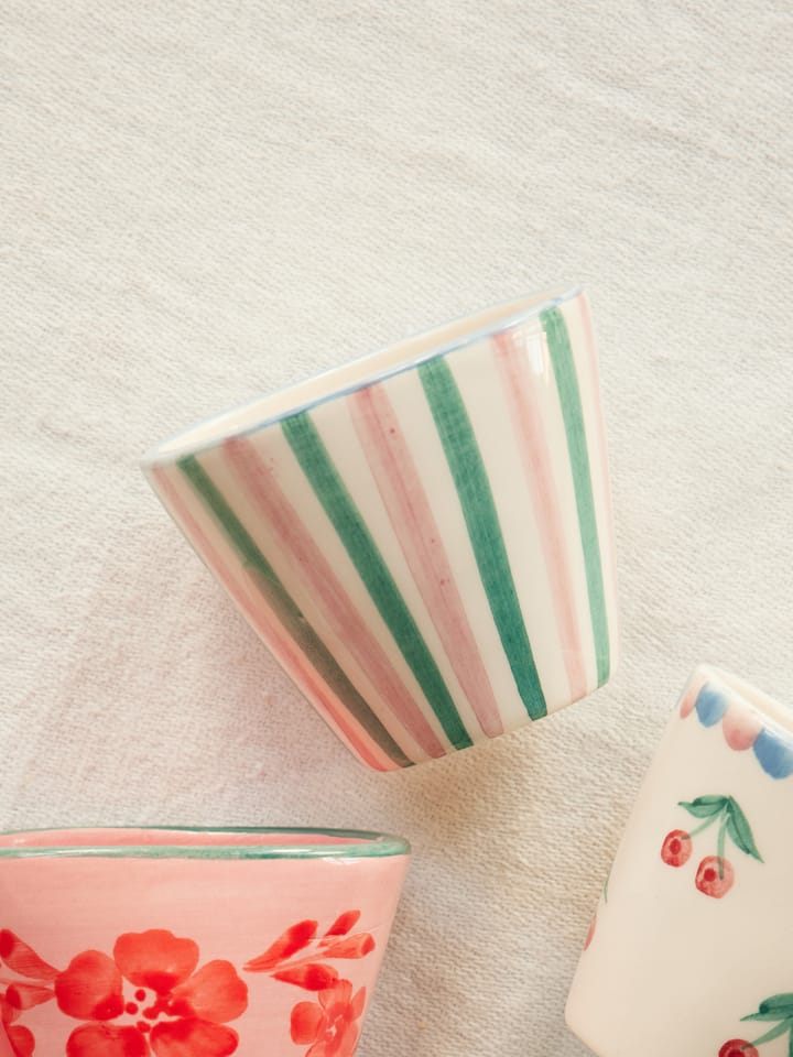 Taza de espresso de cerámica Rice 7 cl, Stripes RICE
