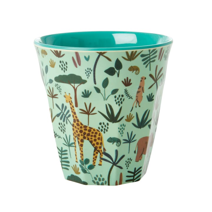 Taza melamina Rice mediana - Green-Jungle animals - RICE