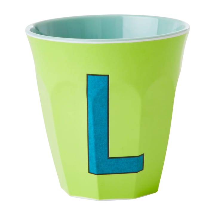 Taza melamina Rice mediana letra L 30 cl - Lime green - RICE