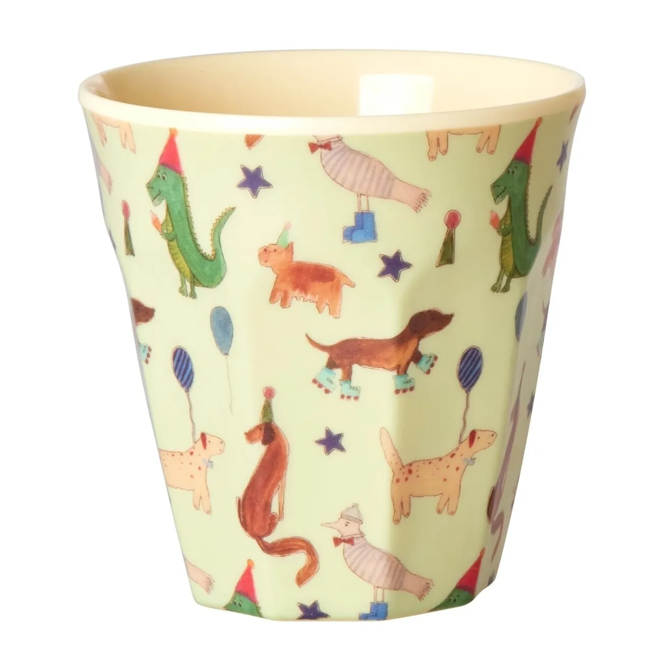 Taza melamina Rice small 20 cl, Animal print-green RICE