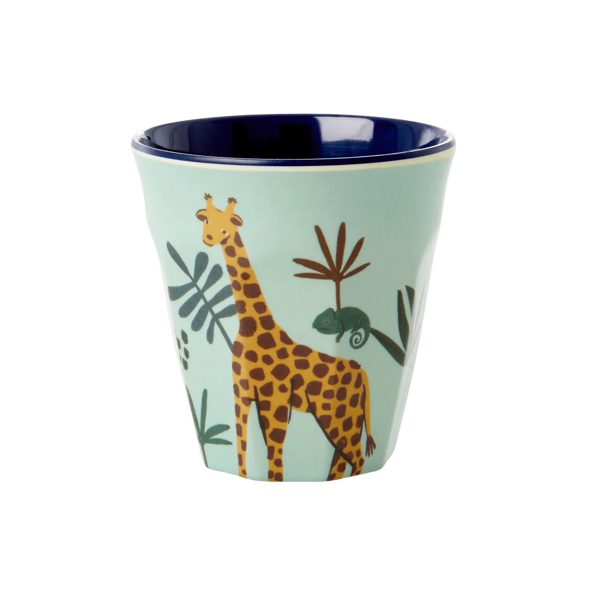 Taza para niños Rice Jungle animals, azul RICE