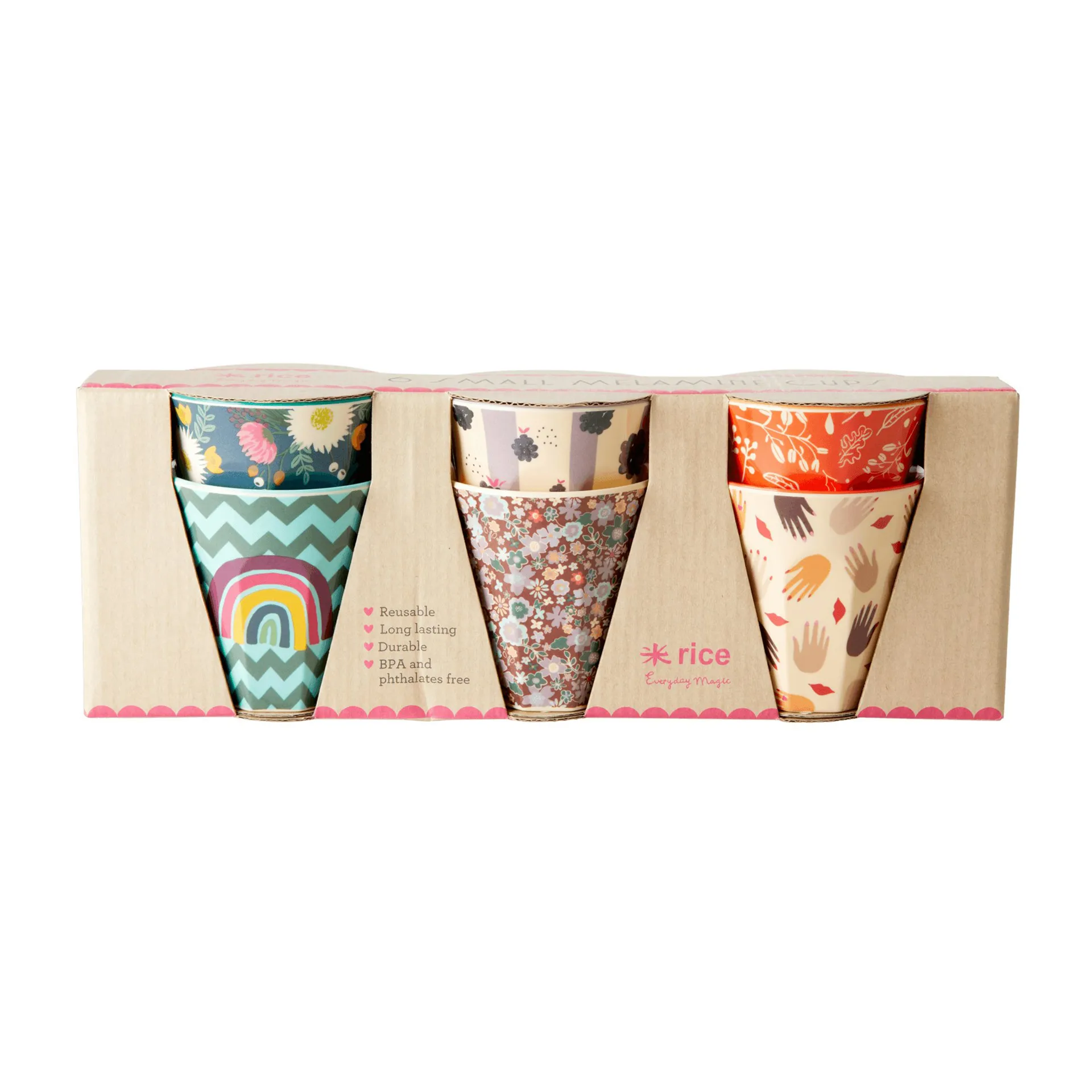 Tazas pequeñas Rice melamina, 6-pack, Disco ball-prints RICE