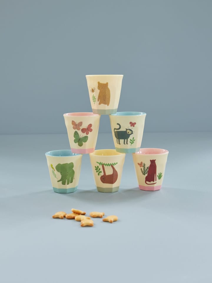 Tazas pequeñas Rice melamina, 6-pack, Jungla Dulce RICE
