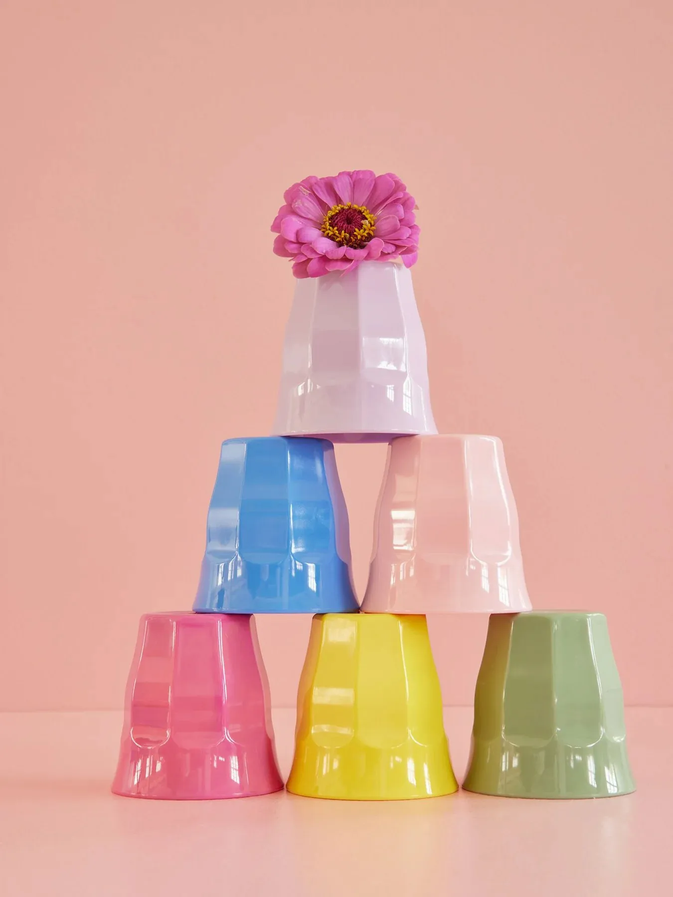 Tazas pequeñas Rice melamina, 6-pack, Multicolor RICE