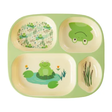 Vajilla infantil Rice 4 piezas - Frog - RICE