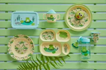 Vajilla infantil Rice 4 piezas - Frog - RICE