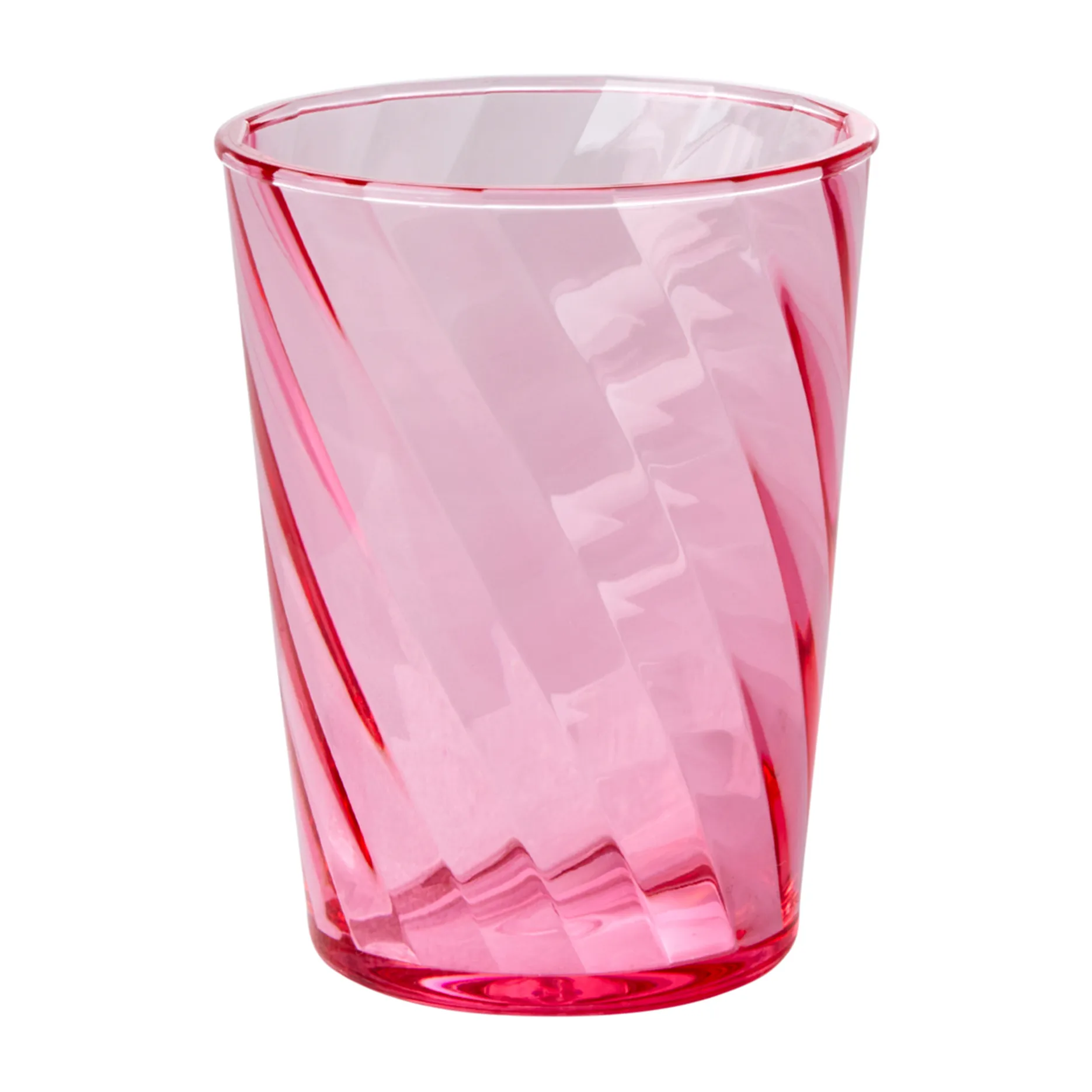 Vaso Rice Twisted Swirl acrílico 34 cl, Pink RICE