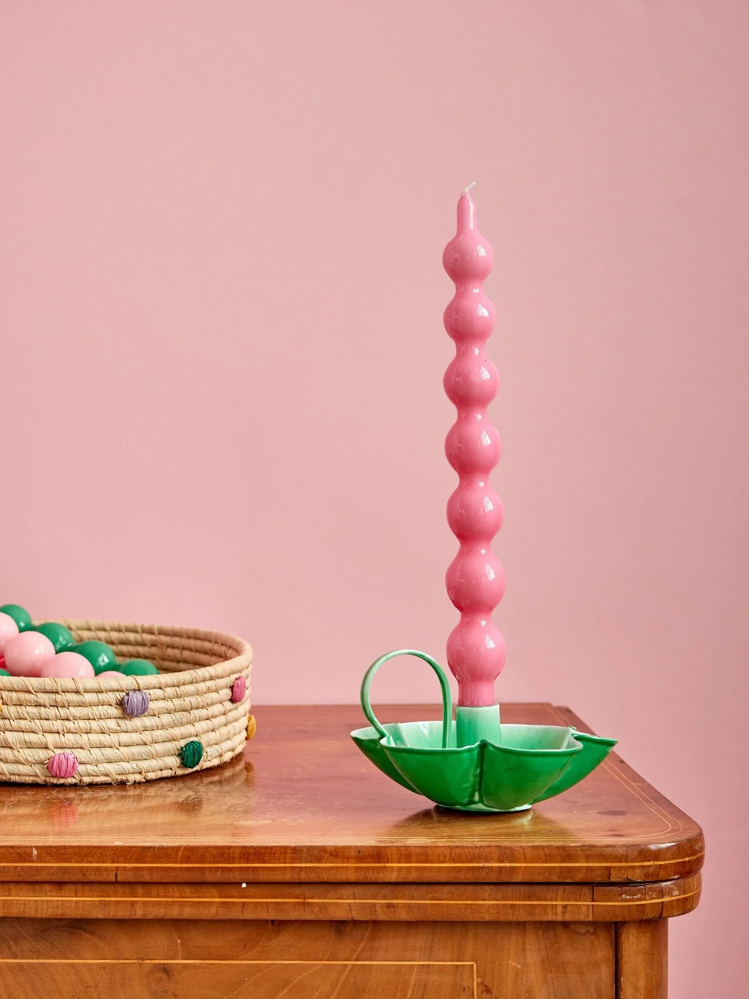 Vela Rice 30,2 cm, 2-pack, Rosa RICE