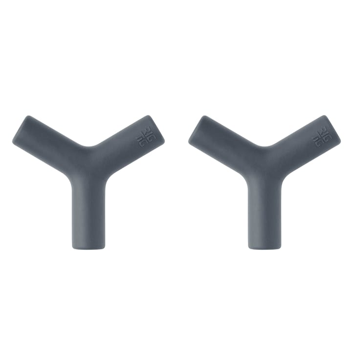 2 Colgadores HANG-IT, gris oscuro RIG-TIG