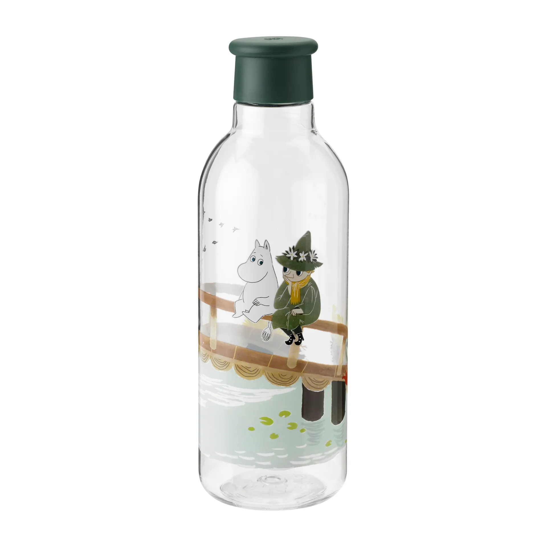 Botella de agua DRINK-IT Mumin 0,75 l, Dark green RIG-TIG