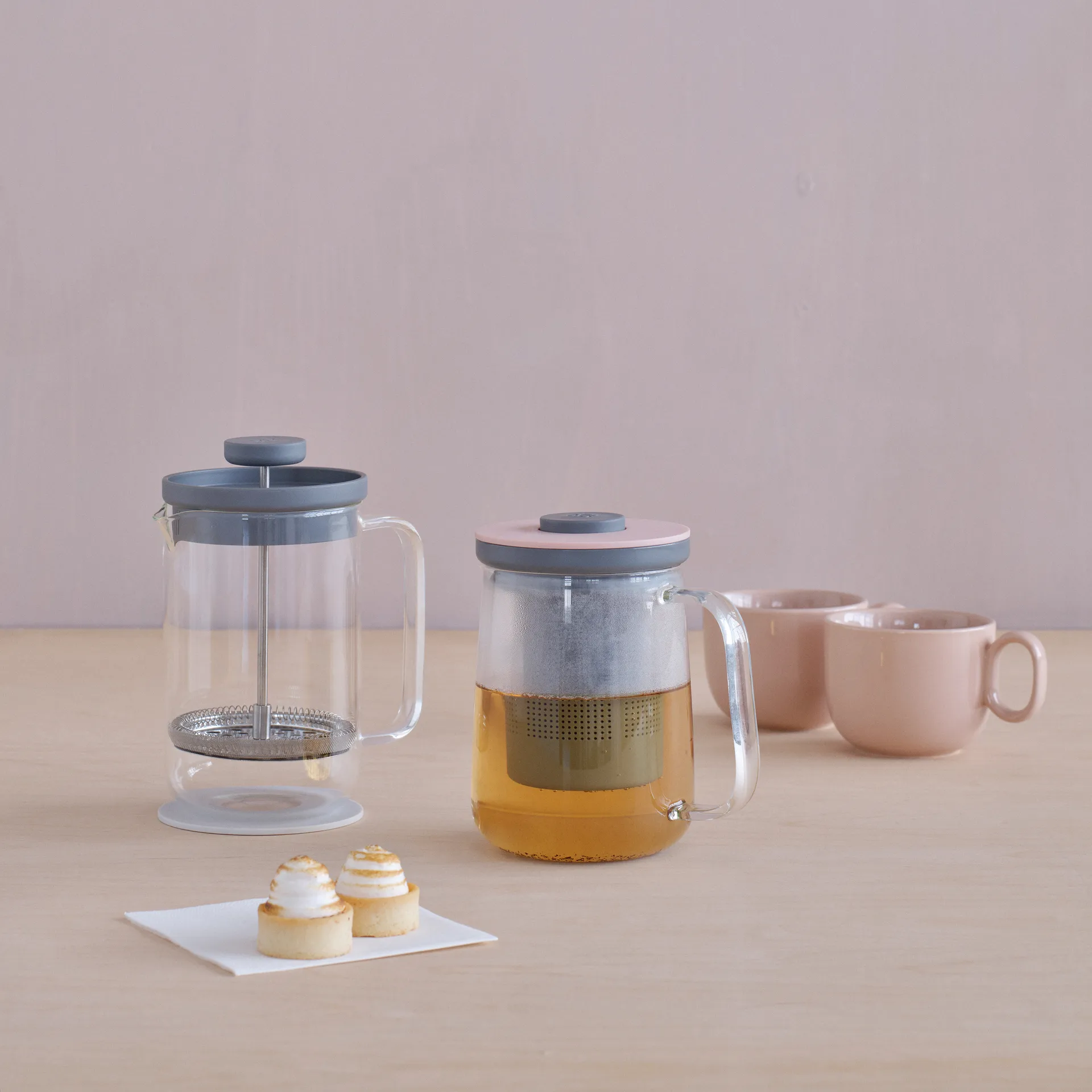 Cafetera de émbolo Brew-It 0,8 L, gris RIG-TIG