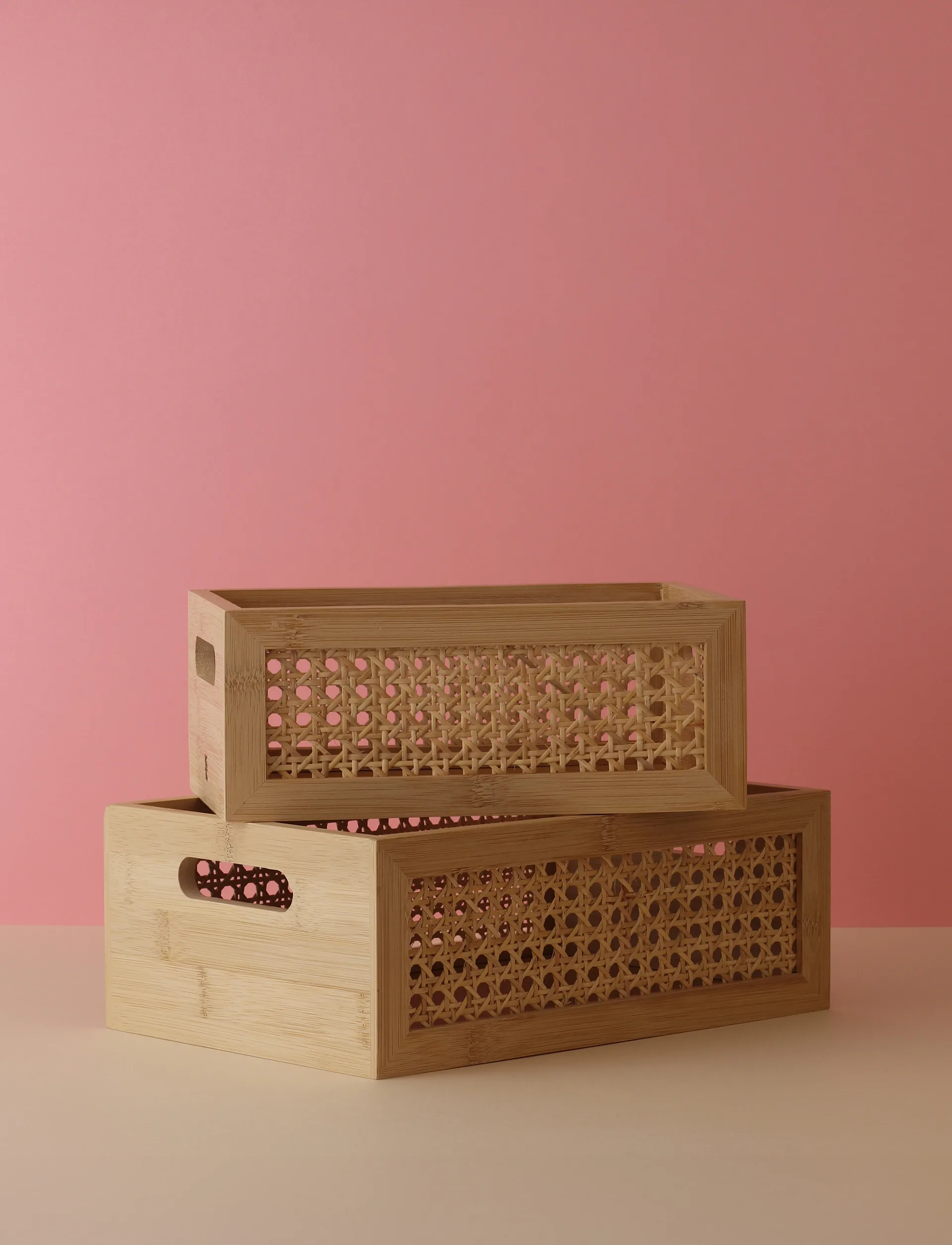 Caja de almacenamiento Bamboo box 15x25 cm, Bambú RIG-TIG