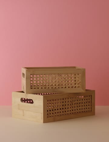 Caja de almacenamiento Bamboo box 20x30 cm - Bambú - RIG-TIG