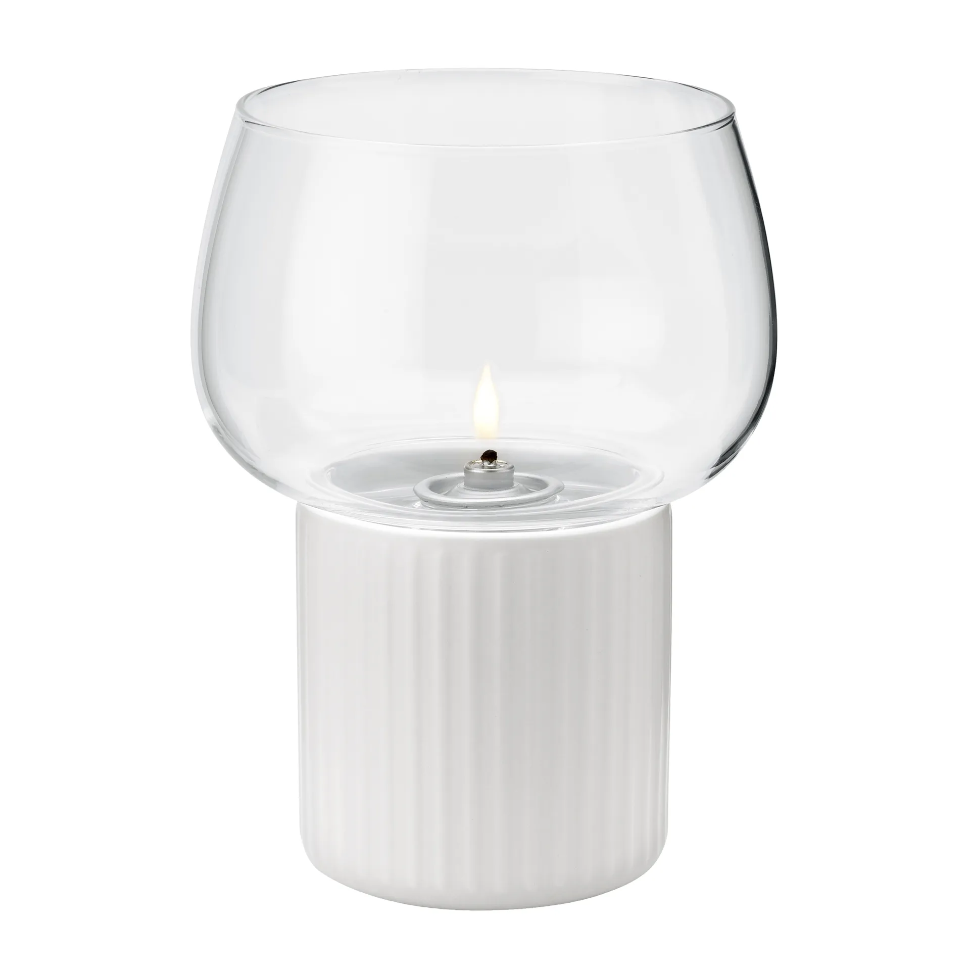Lámpara de aceite HYGGE hurricane 16 cm, White RIG-TIG
