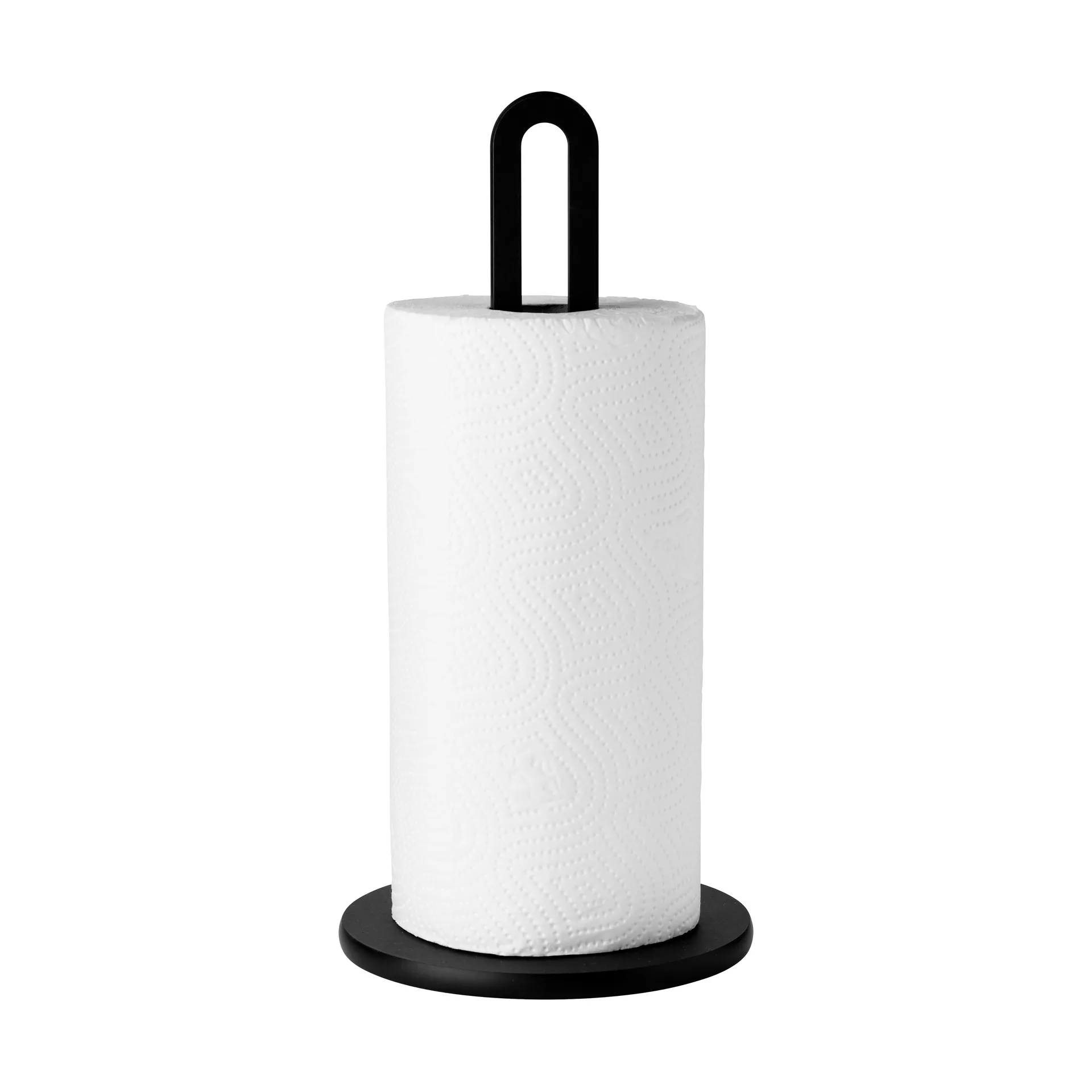 Portarrollos de papel de cocina SPIN-IT , Negro RIG-TIG