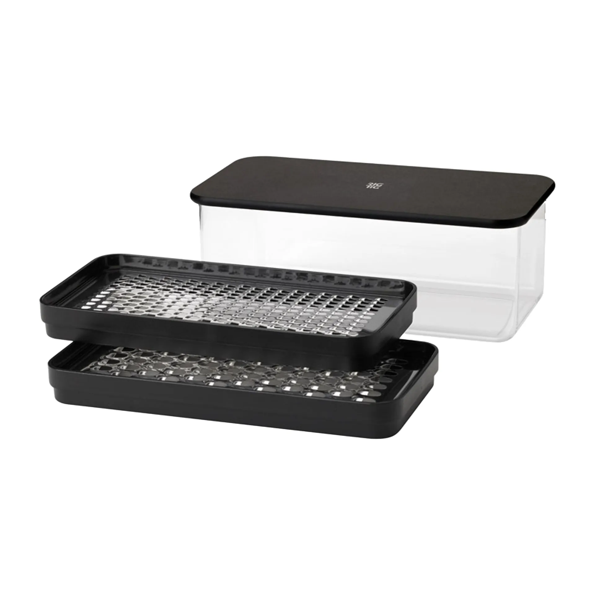 Rallador con recipiente GRATE-IT, Black RIG-TIG
