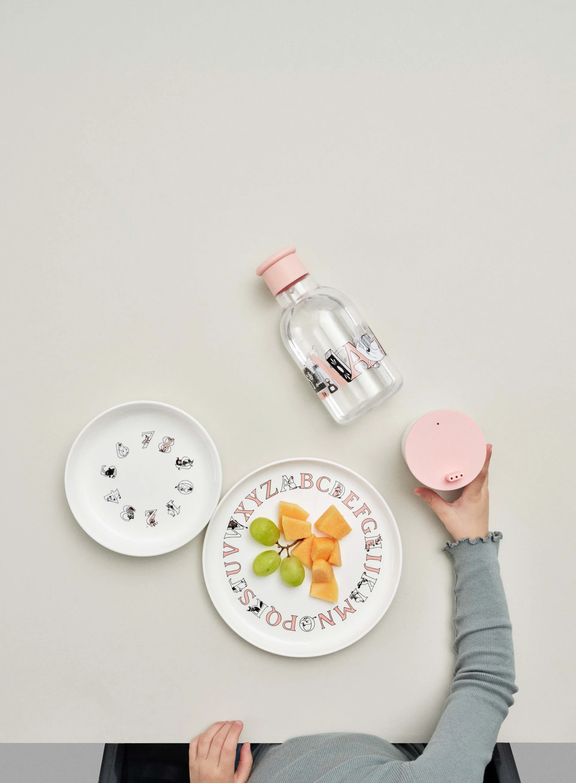 Tape para beber para taza Moomin ABC, Salmon RIG-TIG