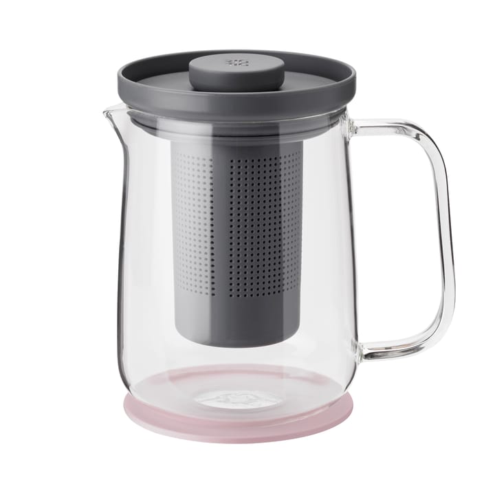 Tetera de émbolo Brew-It 0,7 L, gris-rosa RIG-TIG