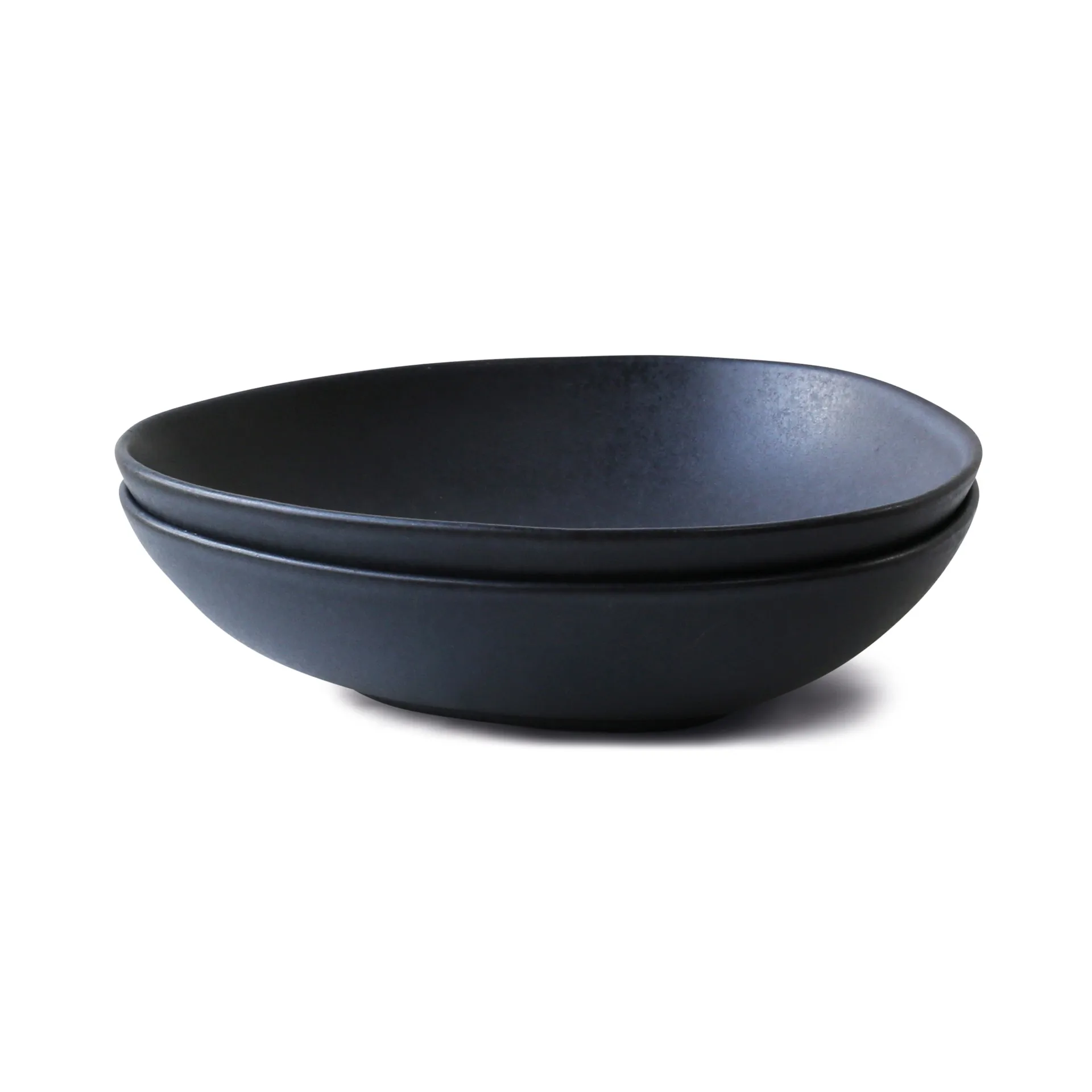 2 Platos hondos Deep plate no.52, Lava stone Ro Collection