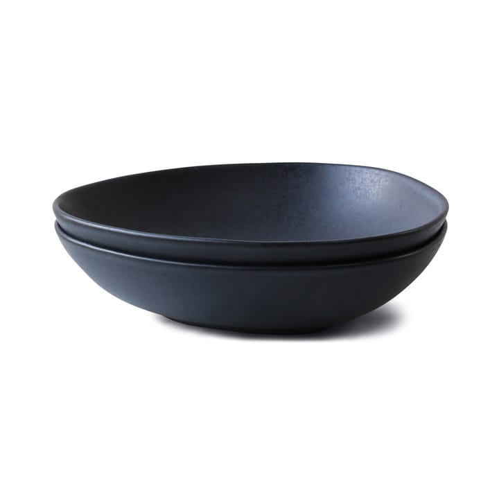 2 Platos hondos Deep plate no.52 - Lava stone - Ro Collection