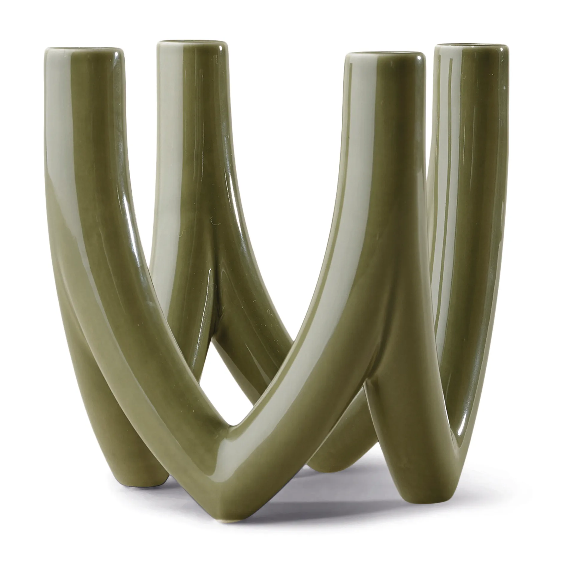Candelabro Chandelier no. 56, Olive green Ro Collection
