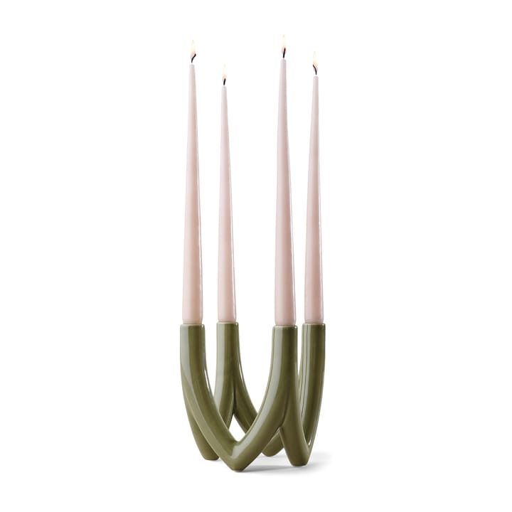 Candelabro Chandelier no. 56, Olive green Ro Collection