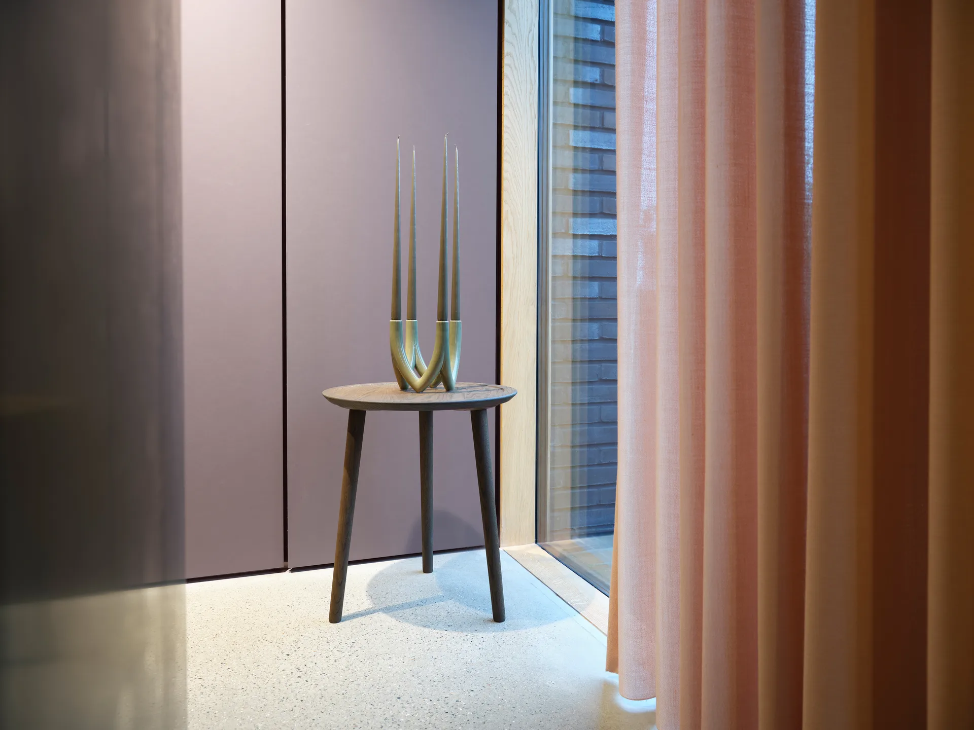 Candelabro Chandelier no. 56, Olive green Ro Collection