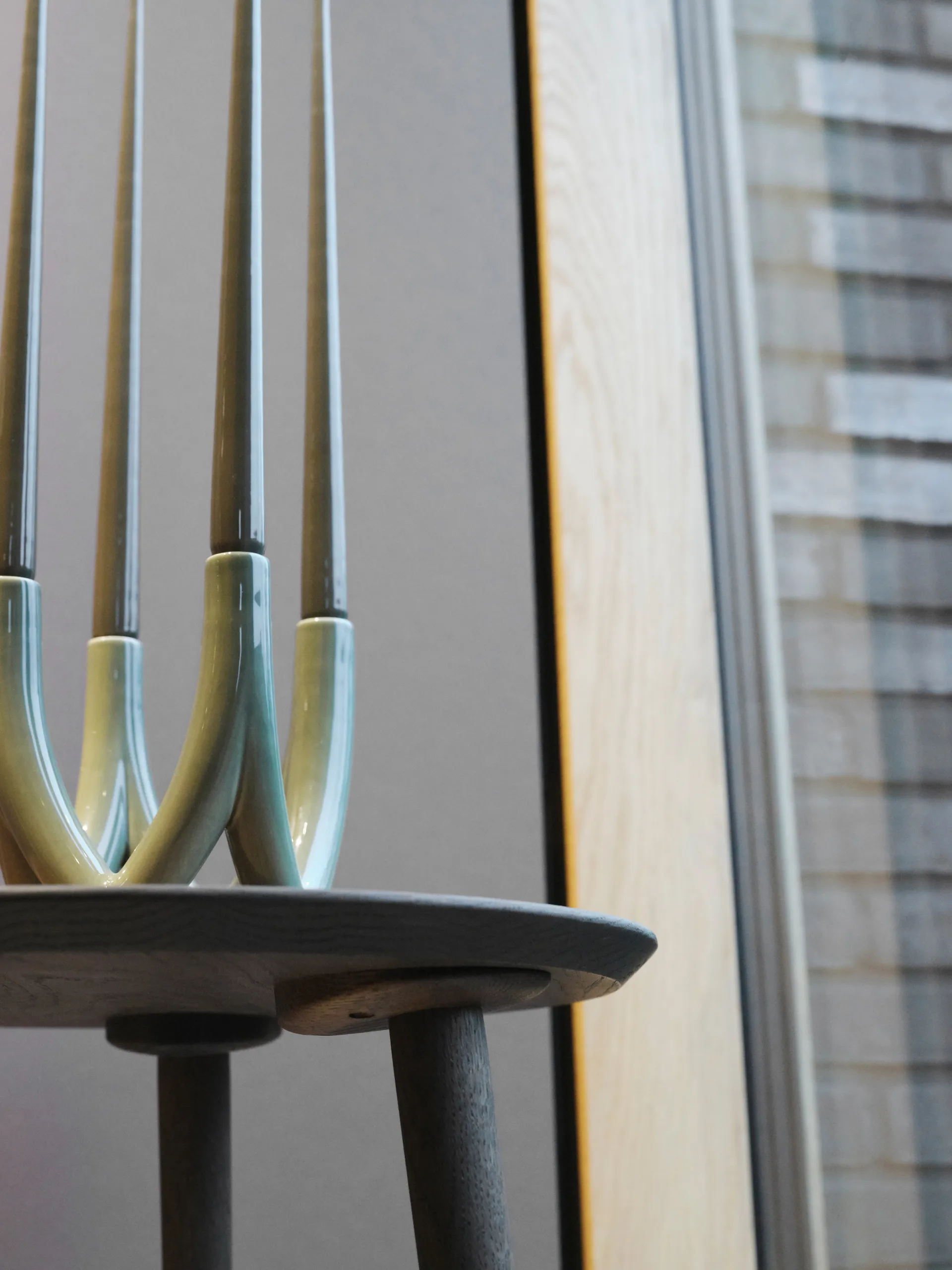 Candelabro Chandelier no. 56, Olive green Ro Collection