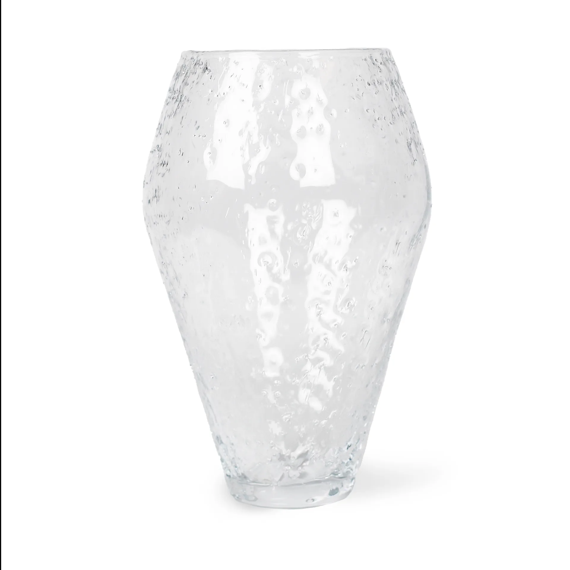 Jarrón de vidrio Crushed large, Clear Ro Collection