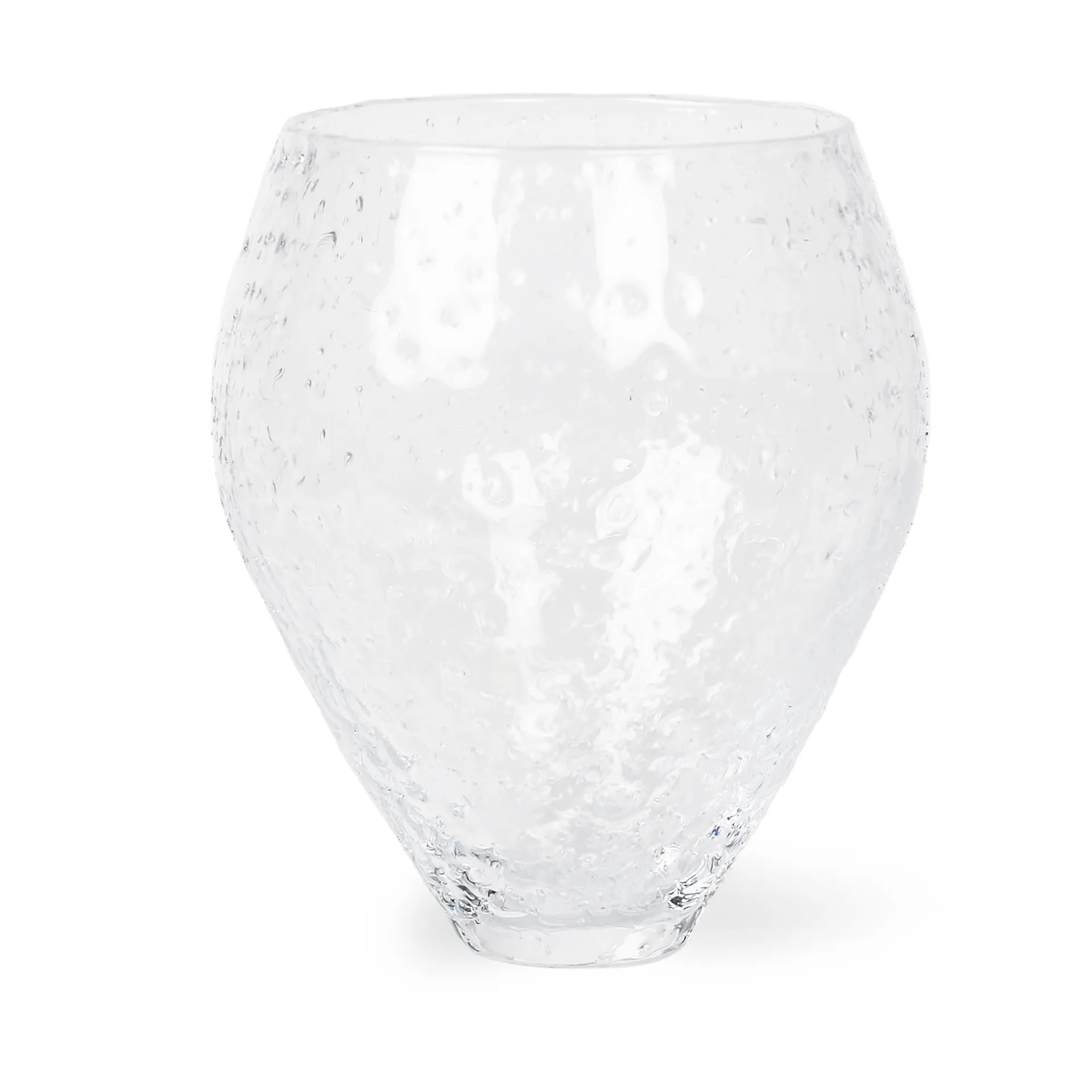 Jarrón de vidrio Crushed medium, Clear Ro Collection
