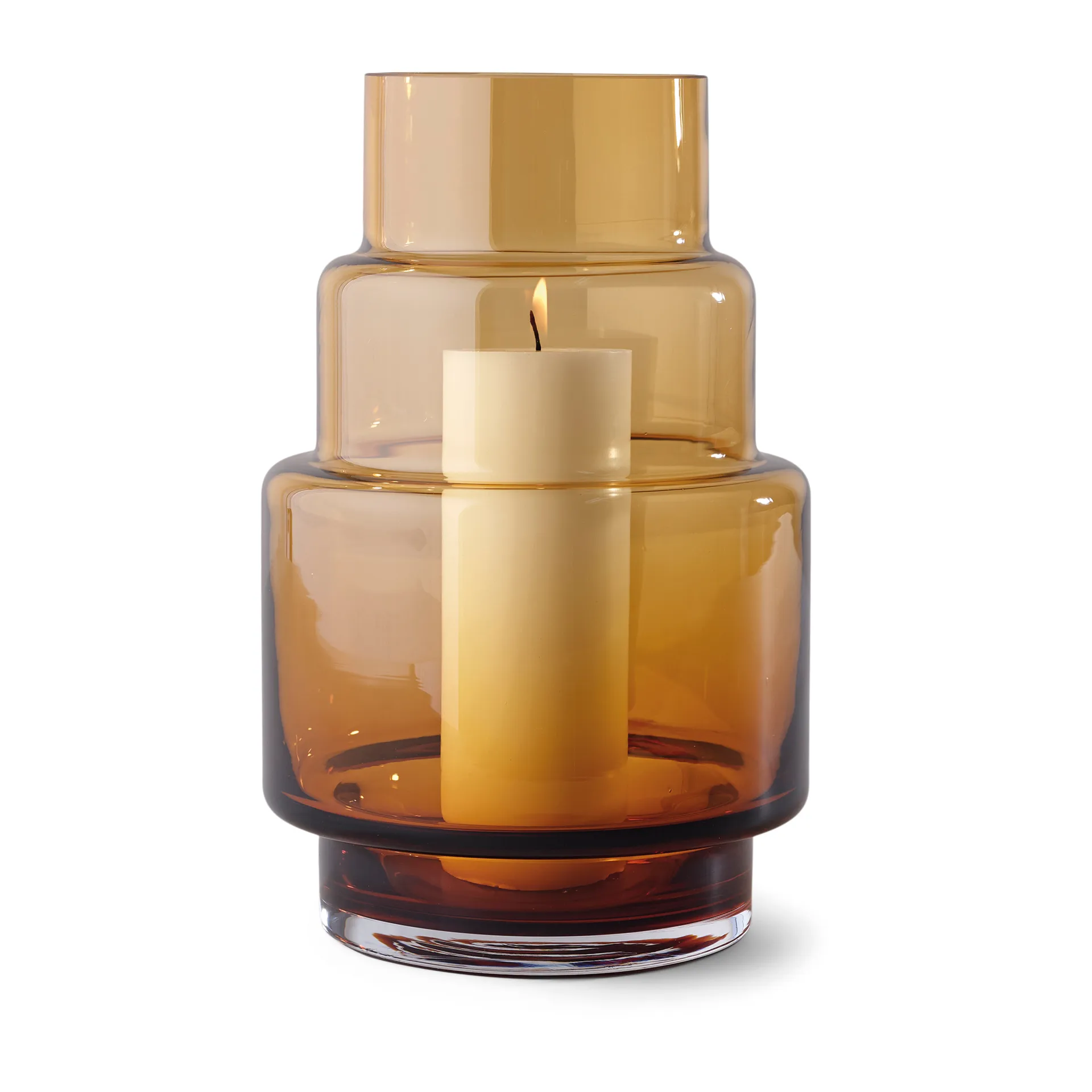 Jarrón Hurricane no. 69, Amber Ro Collection